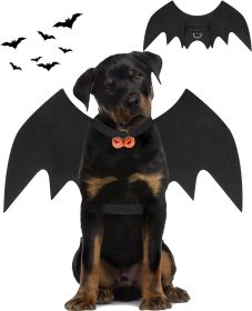 Halloween Dog Bat Wings Costume, Pet Halloween Cosplay Party Dress Up Costume for Small Dogs and Cats (size: large)